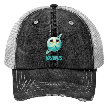 Discover Cartoon Planet Uranus Trucker Hats