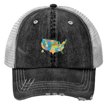 Discover US States Trucker Hats
