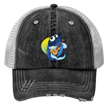 Discover guitarist fish Trucker Hats