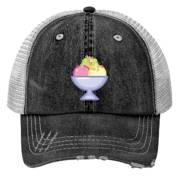 Discover Ice Cream Sundae Trucker Hats
