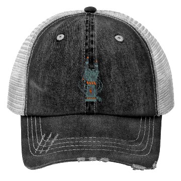 Discover hard rock horns robot Trucker Hats