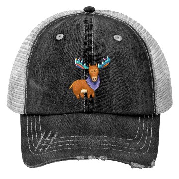 Discover moose Trucker Hats