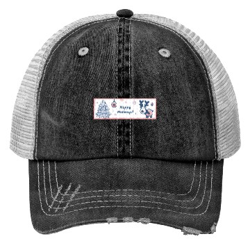 Discover Happy Holidays Trucker Hats