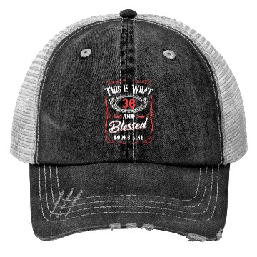Discover This Is What 36 And Blessed Looks Like Trucker Hats