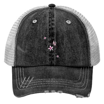 Discover Butterfly with Ornamental Flowers Trucker Hats