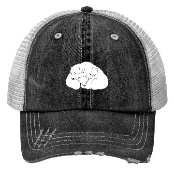 Discover Polar Bear w. Cubs Twins Trucker Hats