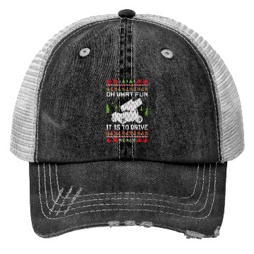 Discover Sprint Car Christmas Trucker Hats