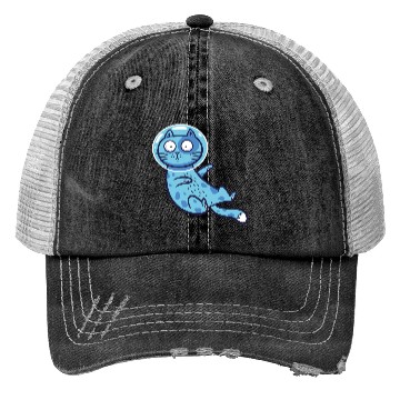 Discover Space cat Trucker Hats