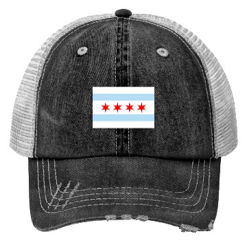 Discover Chicago Flag Trucker Hats