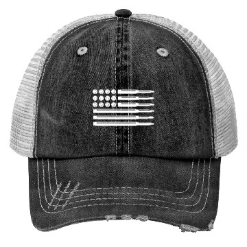 Discover Bullets American Flag Usa Pro Gun Rights Infidel N Trucker Hats