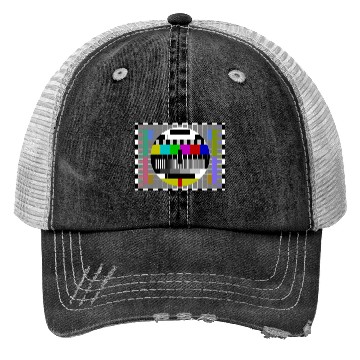 Discover TV Video Test Pattern Screen Trucker Hats