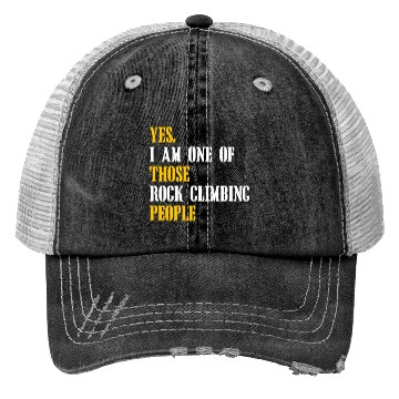 Discover Rock climbing people Trucker Hats