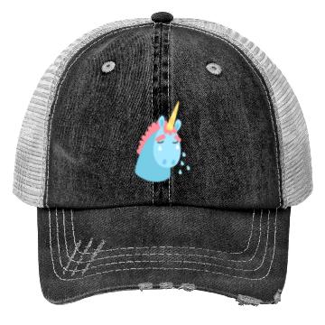 Discover Sad Unicorn Trucker Hats