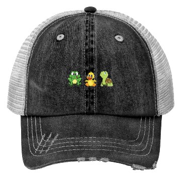 Discover Frog Ducklings Duck Turtle Trucker Hats