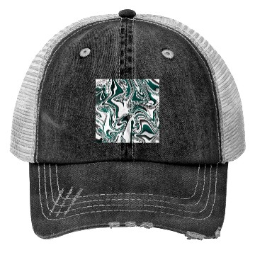 Discover Abstract Pattern Marble Trucker Hats