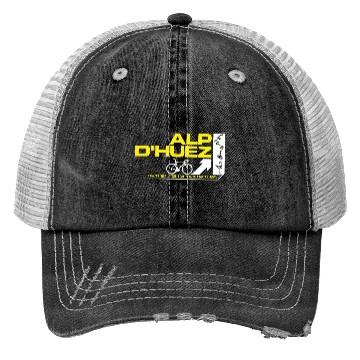 Discover Tour De France Alp D huez Cycling Mens Printed bik Trucker Hats