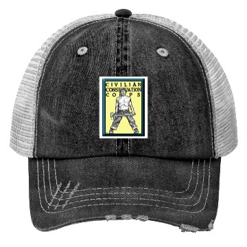 Discover Civilian Conservation Corps Trucker Hats Woodman ship 1940s CCC Gift Trucker Hats