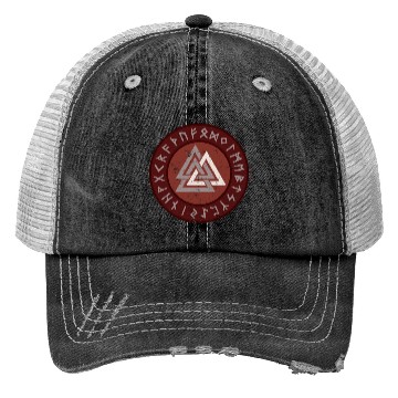Discover Valknut Viking Warrior Symbol Triangle Trucker Hats