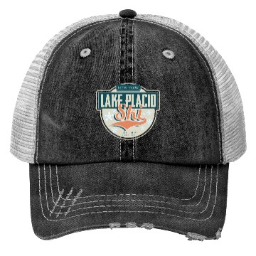 Discover Skiing Ski Ski holidays Skier Lake Placid Outfitte Trucker Hats