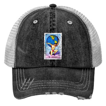 Discover El Mundo Mexican Loteria Bingo Card Trucker Hats