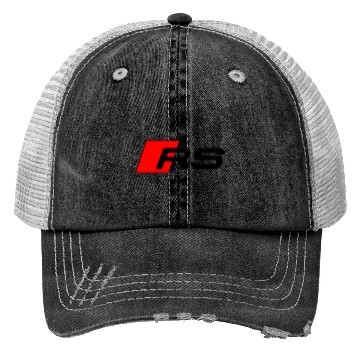 Discover RS logo red black Trucker Hats