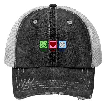 Discover Peace Love HVAC Trucker Hats