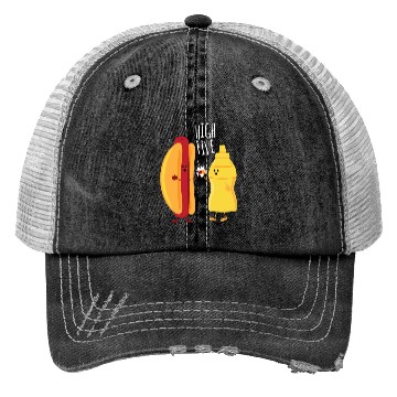Discover HOT DOG & MUSTARD HIGH FIVE Trucker Hats