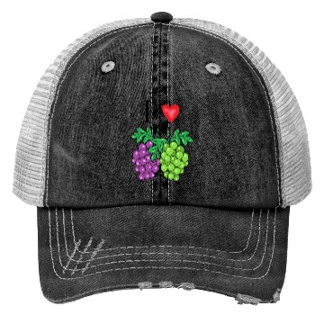 Discover I love grape Trucker Hats