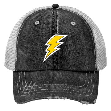 Discover Yellow Lightning, lightning bolt Trucker Hats