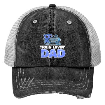 Discover Railroad Train Lovers Dad Father's Day Gift Trucker Hats