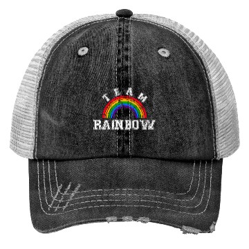 Discover Team Rainbow LGBT Gay Pride Rainbow CSD Trucker Hats
