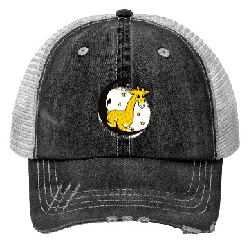 Discover Night Giraffe Trucker Hats