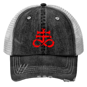 Discover Satan Cross Trucker Hats