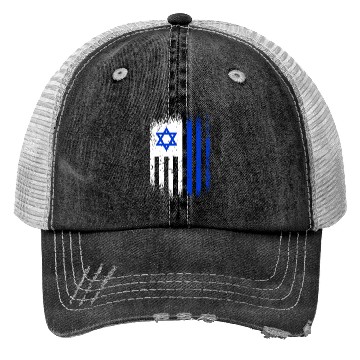 Discover Israel Flags Design / Jerusalem Haifa Tel-Aviv Trucker Hats