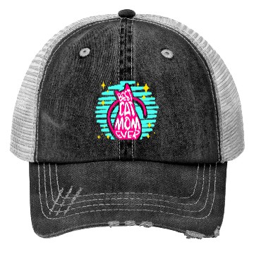 Discover Cat Mom Trucker Hats