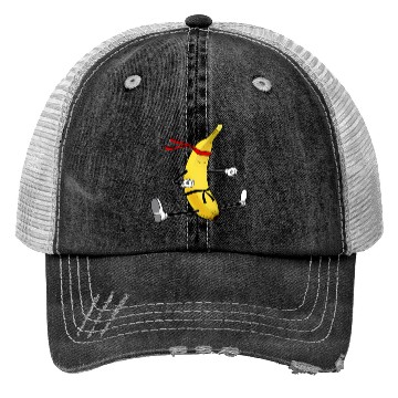 Discover Banana Split Funny Yellow Ripen Fruit Trucker Hats