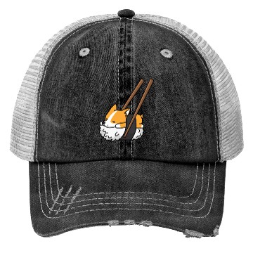 Discover Corgi Sushi Trucker Hats