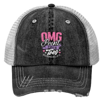 Discover Dance Teacher Trucker Hats OMG Point Your Toes Dancing