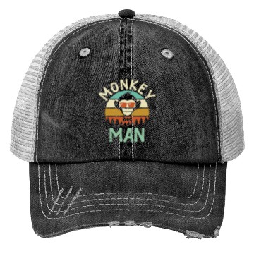 Discover Monkey Man Trucker Hats