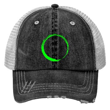 Discover Circle Design Green Trucker Hats
