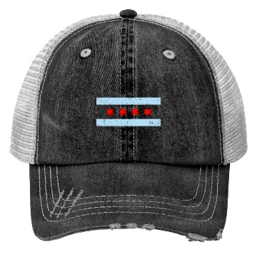Discover Flag of Chicago Trucker Hats