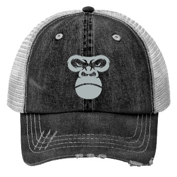 Discover Big Gorilla Face Silverback Monkey Ape Gift Trucker Hats