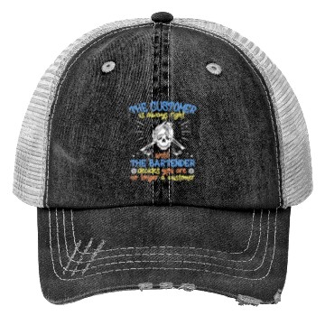 Discover Funny Bartender Trucker Hats