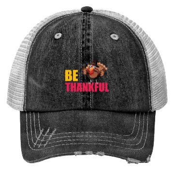 Discover Be Thankful Thanksgiving Turkey Trucker Hats