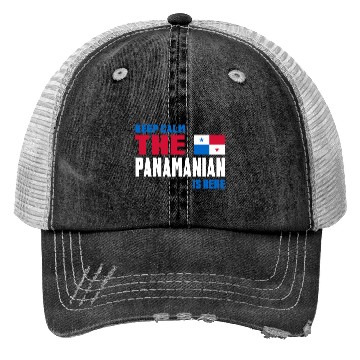Discover Keep Calm Panama / Flag Gift Trucker Hats