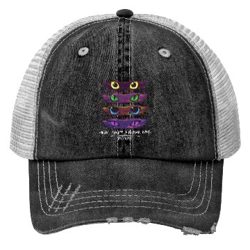 Discover Eat Sleep Warrior Cats Repeat Cat Lover Trucker Hats