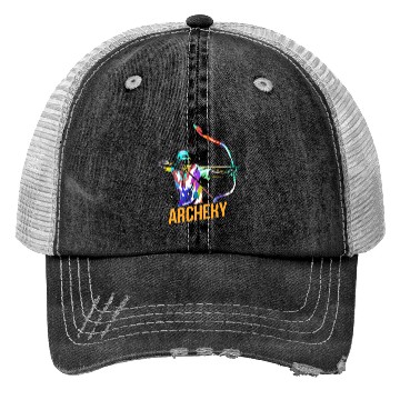 Discover Bow Archery Longbow Gift Trucker Hats