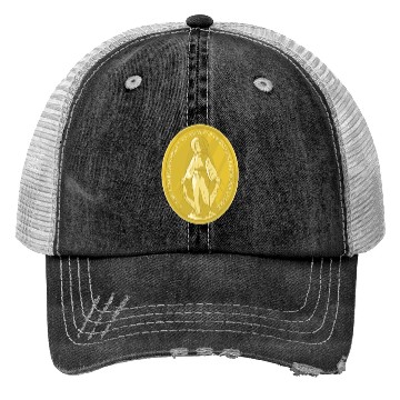 Discover Miraculous medal of virgin mary catholic christian Trucker Hats