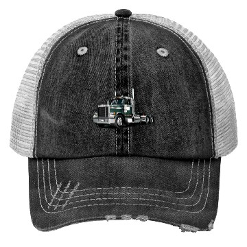 Discover Green Semi Truck Trucker Hats
