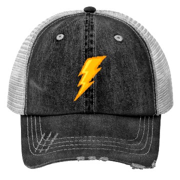 Discover Lightning bolt Pixel Trucker Hats